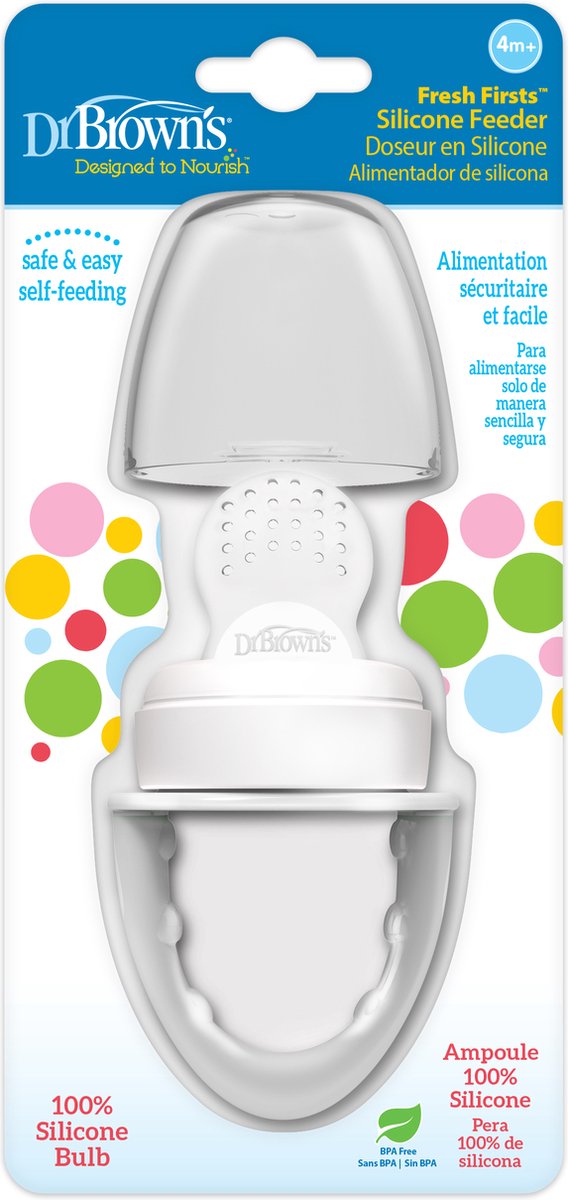 Dr. Brown's Fresh Firsts Feeder - Voedingsspeen - Grijs van Dr. Brown's — afbeelding 2