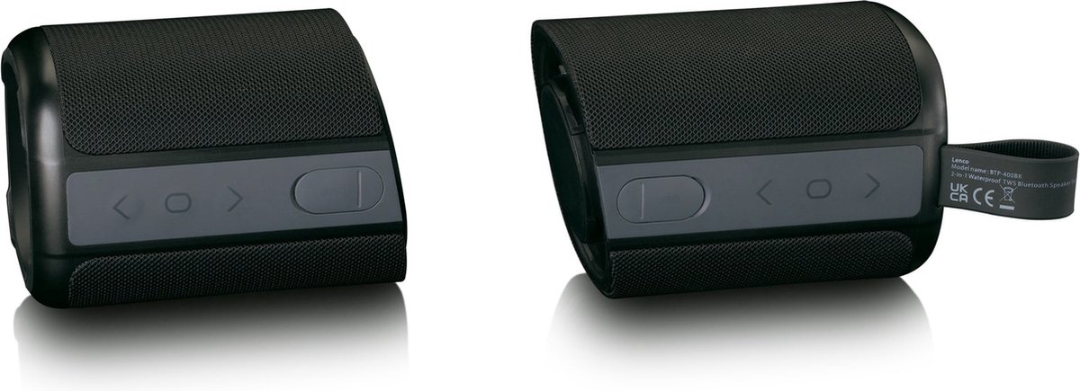 - bol Zwart Speaker - Lenco | Bluetooth - Waterproof Draadloos BTP-400BK