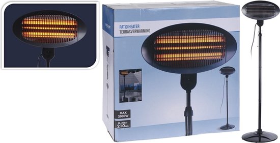 Exellent electrics terrasverwarmer - Staand - 3 warmte standen - Tot 2000 Watt