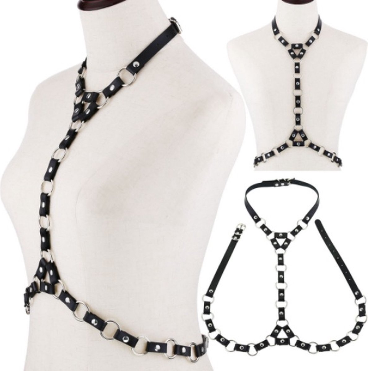 Kinky Secrets BDSM Full Body Harnas Voor Vrouwen - Sexy Bondage Roleplay Harnas Met Straps Voor Het Hele Lichaam