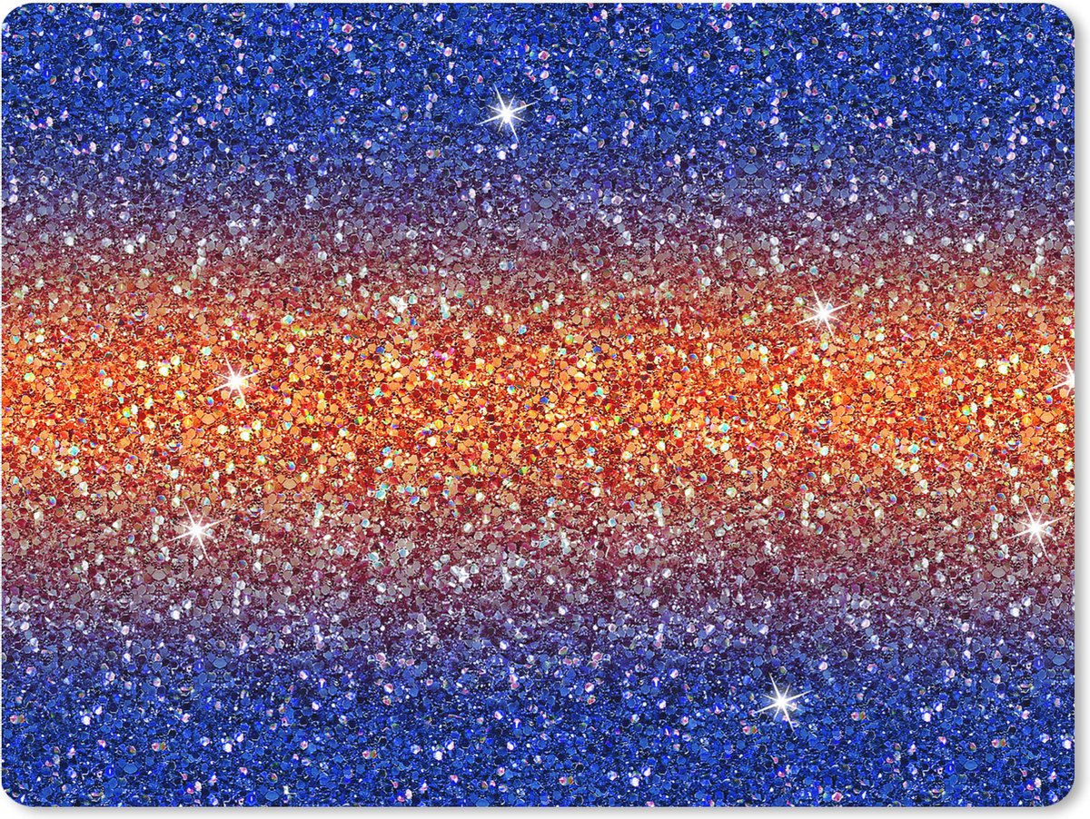 Muismat XXL 80x60 cm - Bureau onderlegger - Bureau mat Ombre - Maagd - Edelstenen - Zodiac - Patroon - Bureaumat - Gaming mousepad xl - Bureaulegger groot - Computer deskmat