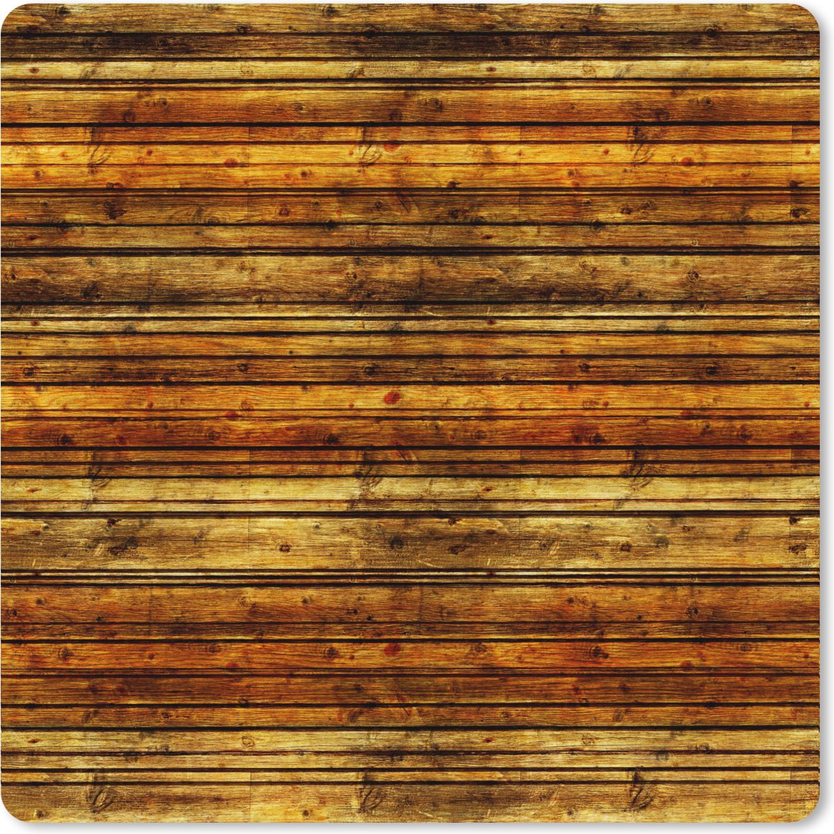Muismat XXL 40x40 cm - Bureau onderlegger - Bureau mat Vintage - Hout - Patronen - Planken - Bureaumat - Gaming mousepad xl - Bureaulegger groot - Computer deskmat