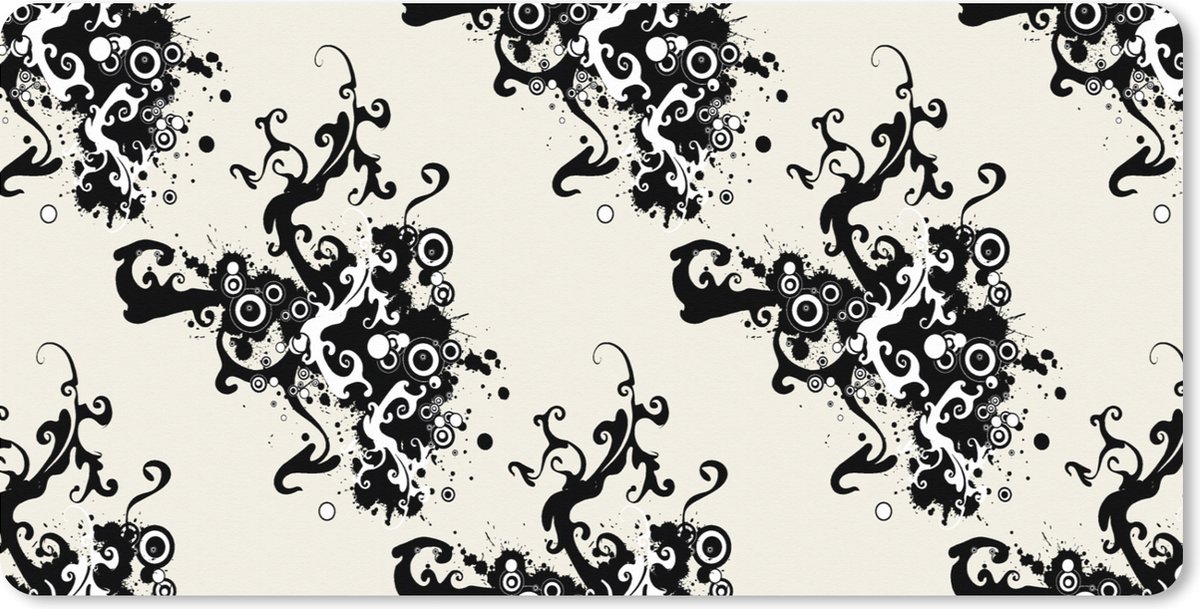 Muismat XXL 90x45 cm - Bureau onderlegger - Bureau mat Patronen - Zen - Abstract - Bureaumat - Gaming mousepad xl - Bureaulegger groot - Computer deskmat