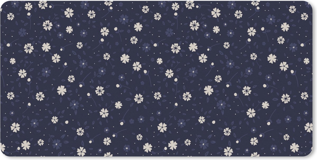 Muismat XXL 120x60 cm - Bureau onderlegger - Bureau mat Sakura - Bloemen - Japans - Patronen - Bureaumat - Gaming mousepad xl - Bureaulegger groot - Computer deskmat
