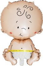 Folieballon baby jongen 49,5x79 cm leeg