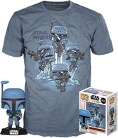 Funko Star Wars Verzamelfiguur & Tshirt Set POP! & Tee Box The Mandalorian Blauw