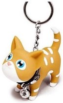 Sleutelhanger kat - Kat - Poes - Keychain - Rode kat
