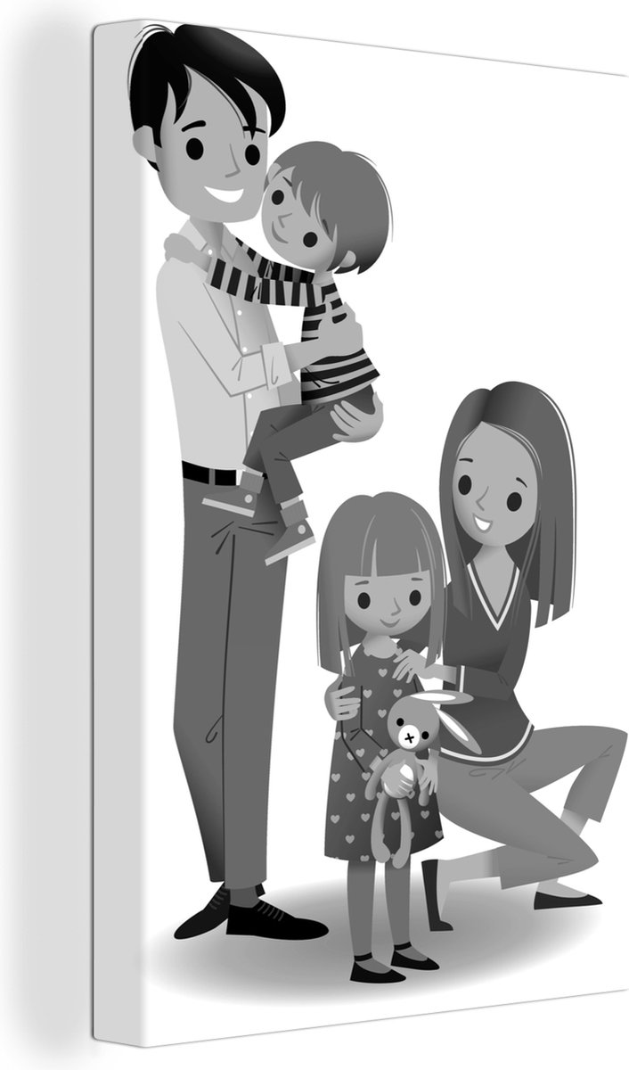 Moderne Impression sur Toile Tango Dessin Noir Et Blanc Image Tableau Decoration Murale 30x30cm Deco Cadre Décoration Salon Chambre Cuisine Carré