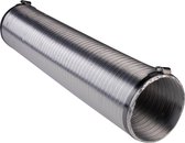 Flexibele aluminium ventilatiebuis 125 mm Wallair Zilver