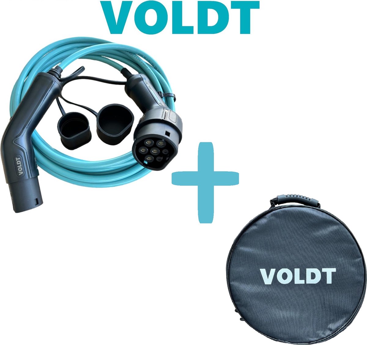 Voldt Laadkabel Type 2 - 16A 3 fase (11 kW) (Tesla, BMW, Skoda, Audi, Hyndai, Kia, VW)