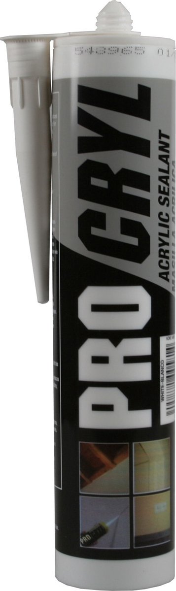 Hofftech Acrylaatkit - Acryl Kit - Wit 280 ml - Professional - Deze kit wordt compleet spuitmondje geleverd-