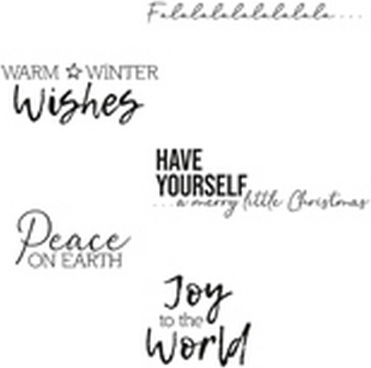 Sizzix Clear stamps set Festive sentiments #1