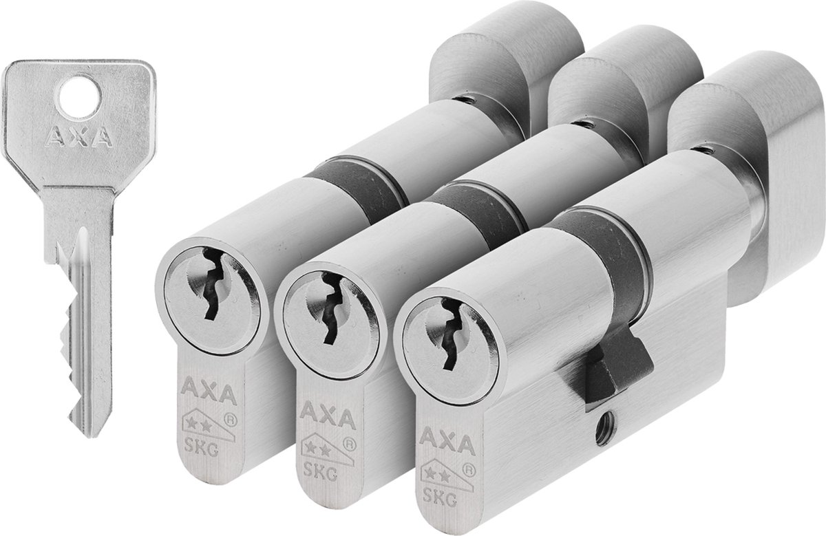 AXA Knopcilinders Security 30/30 per 3 gelijksluitend - Axa