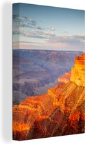 Canvas Schilderij Mohave point, South Rim in de Grand Canyon, Arizona, VS - 40x60 cm - Wanddecoratie