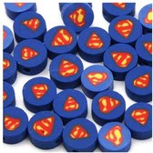 Perles en Argile - Perles en polymère - DC - Superman - 10mm - 50 pièces