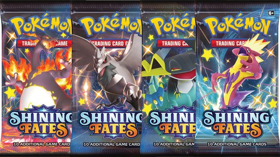 Afbeelding van het spel Pokémon Shining Fates Pokemon Boosterpack - Pokémon Kaarten - 10 Kaarten