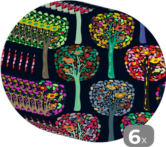 Set De 4 Dessous De Plat En Coton - Protection Thermique Pour Tables, Diamètre 20 Cm, Couleurs Assorties