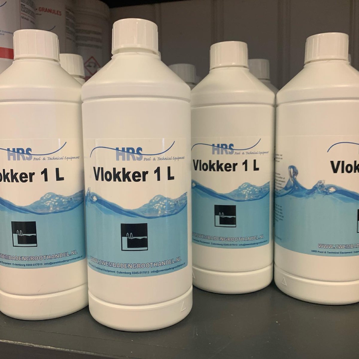 Vlokker - Voor Kristalhelder Zwembadwater - Geschikt voor Zandfilters - 1L- Zwembad