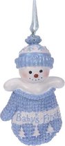 Meander Kersthanger Sneeuwpop Baby's First blauw