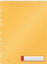 Leitz Cosy Harmonica 3 Insteekhoezen  - Insteekmap Voor A4 Documenten  - Ideaal voor Thuiskantoor/Thuiswerken - Warm Geel