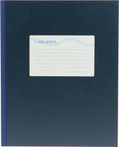 Djois Atlanta notitieboek - 210 x 165 mm - gelijmd - 64 bld/128 blz - blauw - 1 stuk