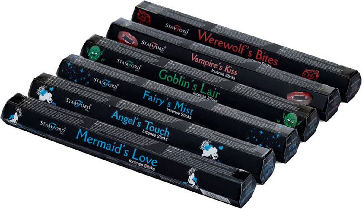 Stamford Hex Black Wierookstokjes 6-delige Mix Set - Mythical Love (I)