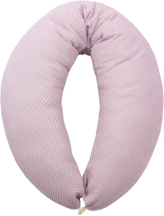 Voedingskussen - Hobea voedingskussen met wafel lichtpaarse hoes