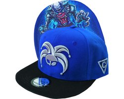 Capiche® Snapback Pet Heren – De Clown – Blauw & Zwart – Verstelbaar met Druksluiting – Sportcap – Baseball Cap – Mannen Cap – Clown Pet
