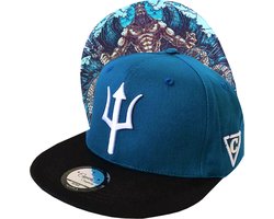 Capiche® Snapback pet Heren - Poseidon - Unisex - Onesize - Sportcap - Baseball Cap - Mannen - Blauw - Cap - Petten - pet dames - petten heren