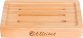 Elicious® - Zeepbakje - Duurzaam - Bamboe - Handgemaakt - Zeepschaal - Douche - Keuken - Plasticvrij - Milieuvriendelijk