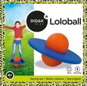 Doos: meisje op springbal, productafbeelding springbal, 4+ leeftijd, 38cm.