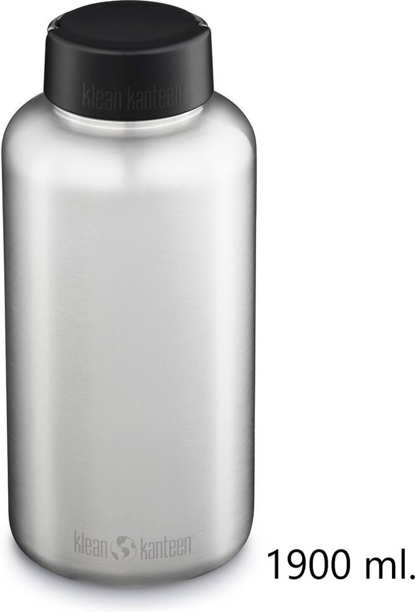 Klean Kanteen Classic Wide Single Wall 1900ml - Loop Cap Brushed Stainless – foto 8