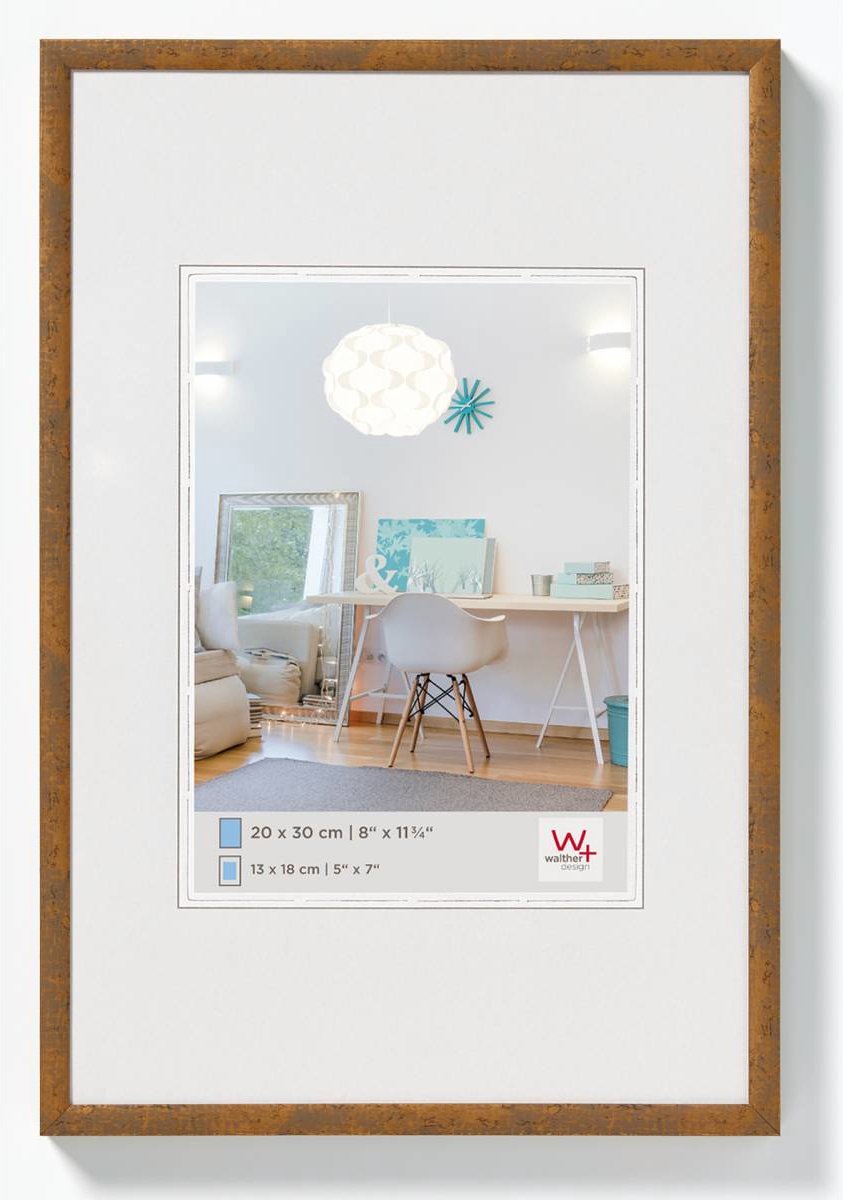 Walther New Lifestyle - Kunststof lijst - Fotoformaat 18x24 cm - Taupe