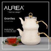 Aurea - Turkse theepot graniet coating - Crème