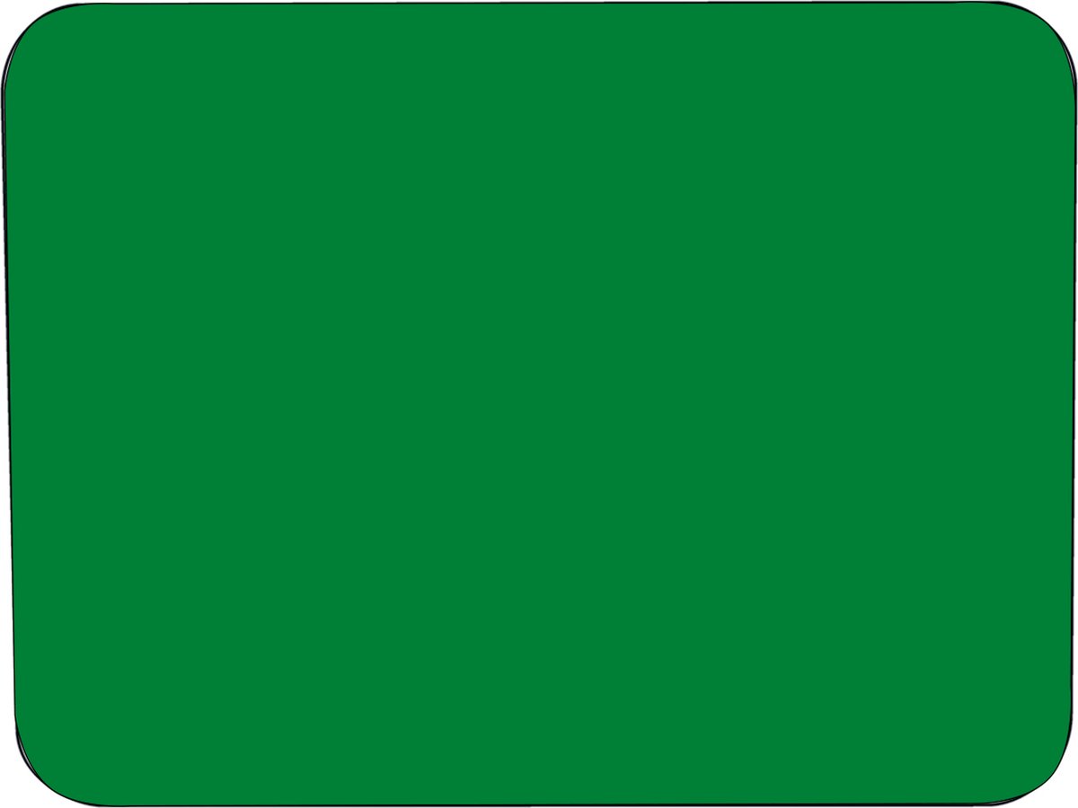 Muismat Groen Rubber - Hoge kwaliteit Muismat- Muismat gedrukt op polyester - 25 x 19 cm - Antislip muismat - 5mm dik