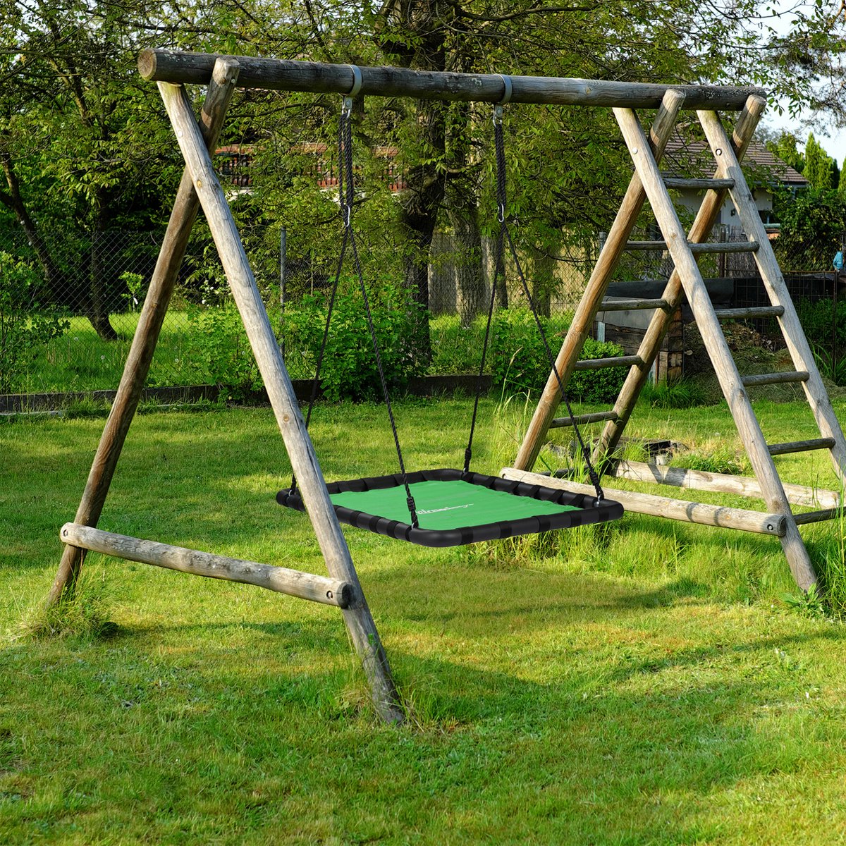 Nestschommel rond 60cm zwart | Van Ee Buitenspeelgoed