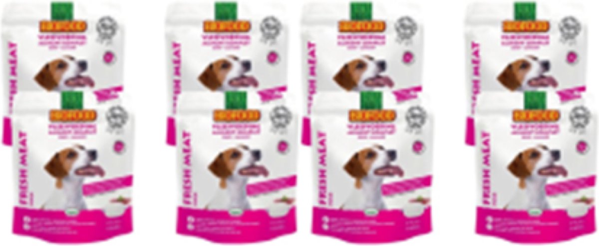 8x Biofood Vleesvoeding Compleet Eend - Hondenvoer - 630g