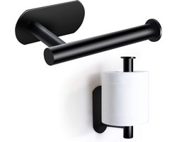 HGMD WC Rolhouder zelfklevend - Zwart - Toiletrolhouder zwart - Toiletrolhouder zonder boren HGMD WC Rolhouder zelfklevend - Zwart - Toiletrolhouder zwart - Toiletrolhouder zonder boren