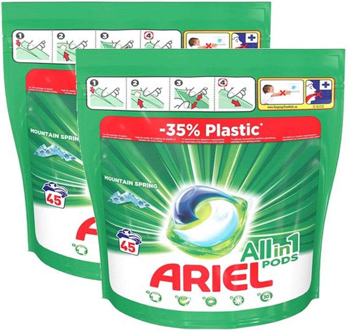 Goedkoopste Ariel Allin1 Pods Regular Wasmiddel - 90 stuks