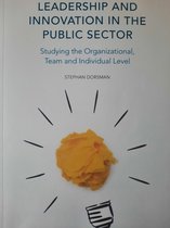 Leadership and innovation in the public sector