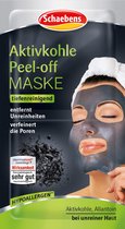 Schaebens Gezichtsmasker face mask activated carbon Peel Off 2x8ml, 16 ml