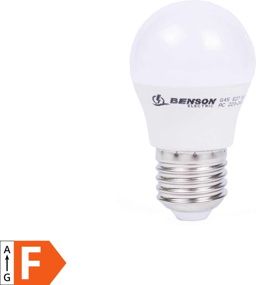 Benson Dimbare LED lamp - bolvormig - warmwit 3000K - 9W - E27 fitting - 230V