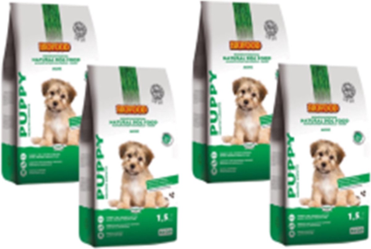 4x Biofood Puppy Small Breed Kalkoen - Hondenvoer - 1.5kg