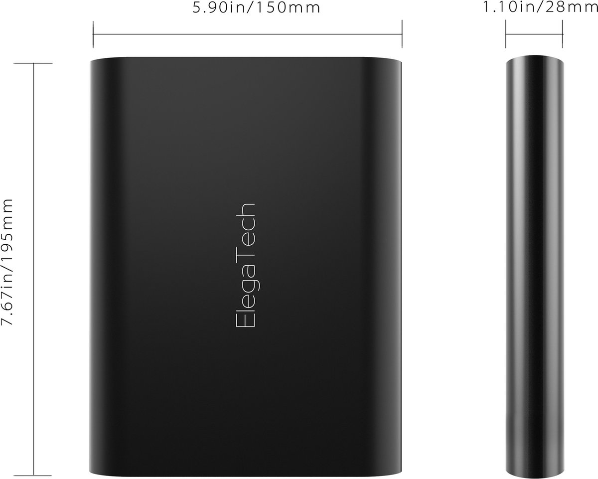 Batterie externe portable USB 4000mAh avec fonction Qi - Elcom Electronique  Pau