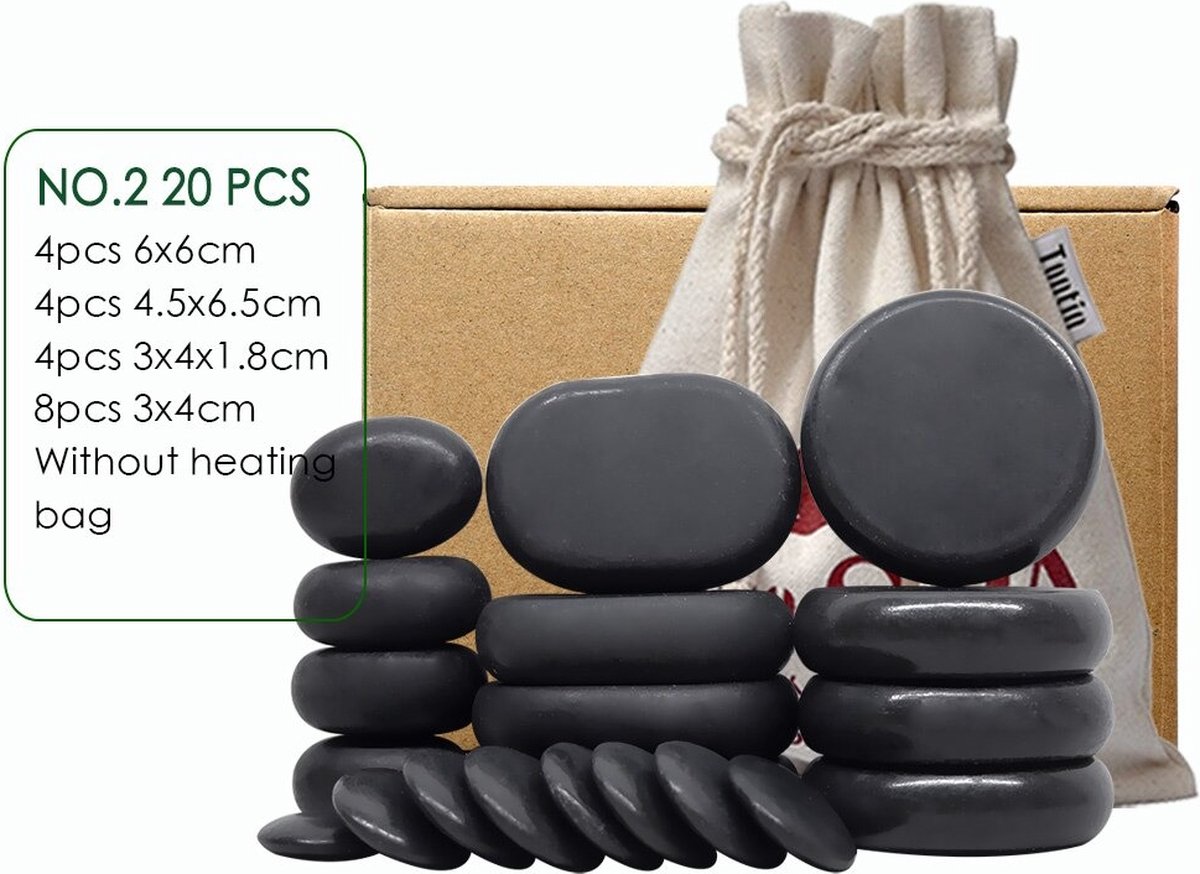 Goedkoopste Hot stone massage set - Hete stenen massage - Zonder heater