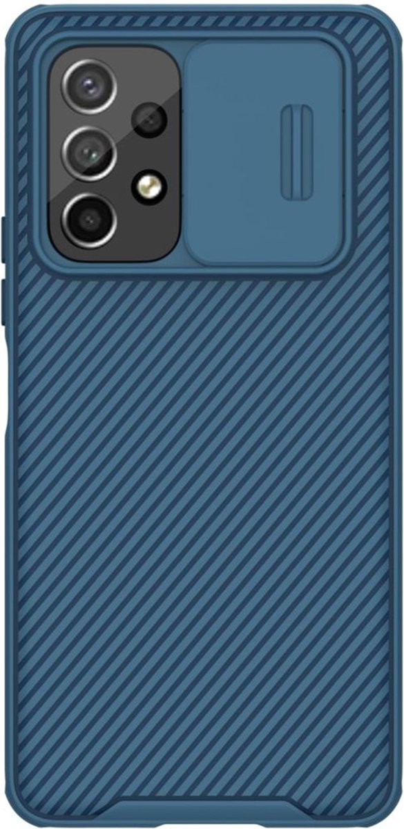 Nillkin CamShield Hoesje geschikt voor Galaxy A53 Hoesje Camera Slider Blauw