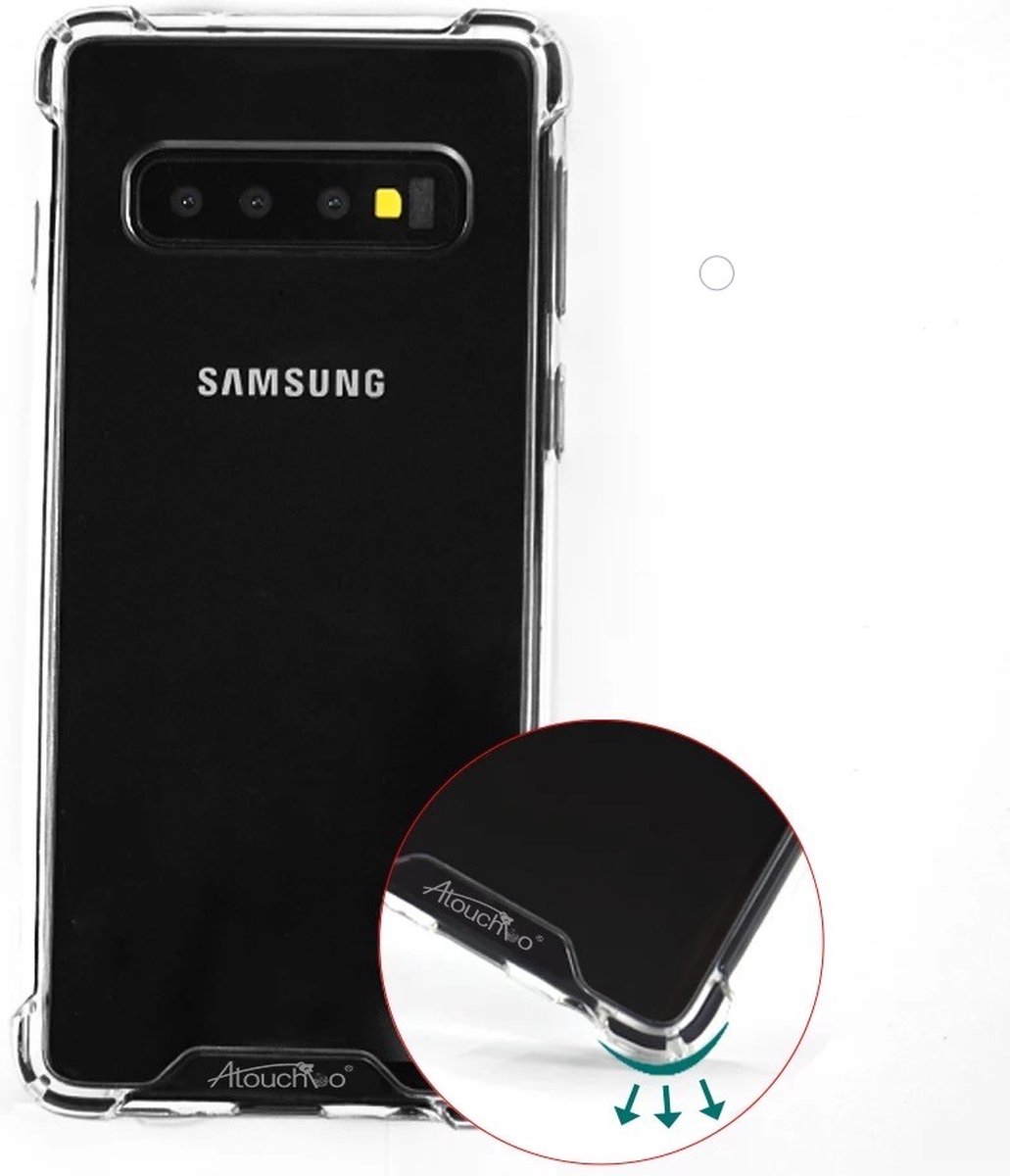 Armored Silicon case - Anti shock - Galaxy J4 Plus transparant