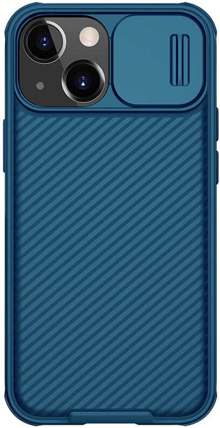 Telefoonhoesje geschikt voor Apple iPhone 13 Mini - Nillkin CamShield Pro Case - Blauw