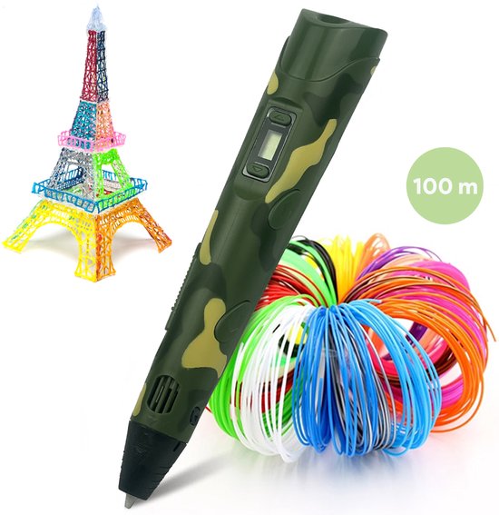 Kit de démarrage pour stylo 3D pour Enfants - Avec recharges 100M