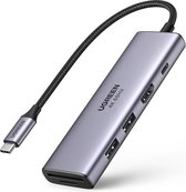 Ugreen 6-in-1 USB-C Hub, USB Type-C, Argent, MicroSD (TransFlash), SD, 60 Hz, HDMI, USB 3.2 Gen 1 (3.1 Gen 1) Type-A, USB 3.2 Gen 1 (3.1 Gen 1) Type-C, 34 mm